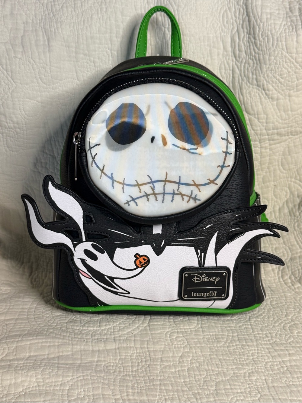 Loungefly Disney nightmare before Christmas Jack skeleton & Zero backpack NWT
